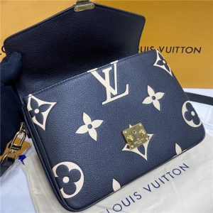 Louis Vuitton Fake Pochette Metis Black/Beige