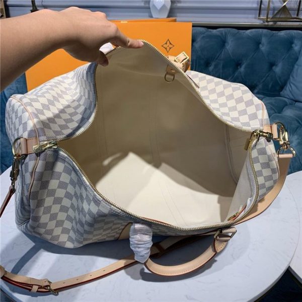 Louis Vuitton Keepall Bandouliere 55 Replica Damier Azur Canvas