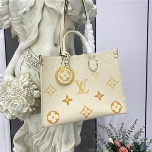 Louis Vuitton Onthego MM Cream / Saffron