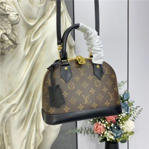 Louis Vuitton Alma Monogram Canvas BB Black