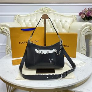 Louis Vuitton Marelle Epi Replica Leather Black