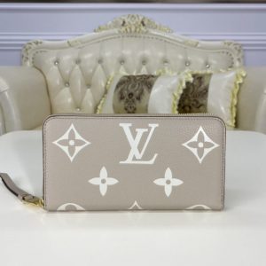 Louis Vuitton Zippy Wallet Empreinte Dove/Cream