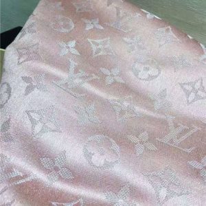 Louis Vuitton Monogram Shine Shawl (Rose and Black)