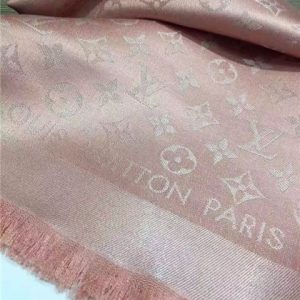 Louis Vuitton Monogram Shine Shawl (Rose and Black)