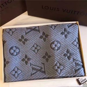 Louis Vuitton Logomania Scarf (Pearl Grey)