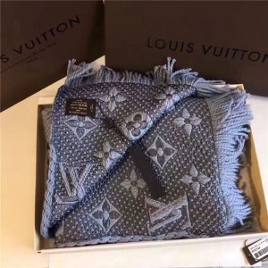 Louis Vuitton Logomania Scarf (Pearl Grey)