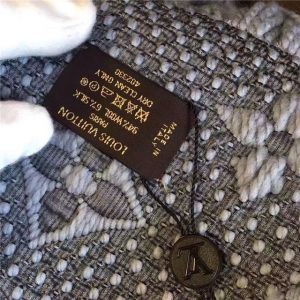 Louis Vuitton Logomania Scarf (Pearl Grey)