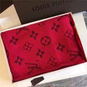 Louis Vuitton Logomania Scarf (Ruby)