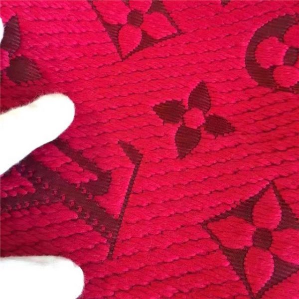 Louis Vuitton Logomania Scarf (Ruby)