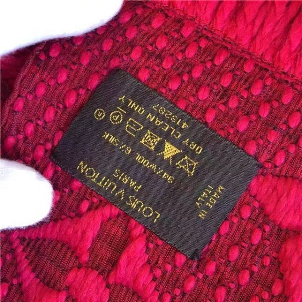 Louis Vuitton Logomania Scarf (Ruby)