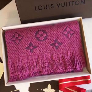 Louis Vuitton Logomania Scarf (Vieux Rose)