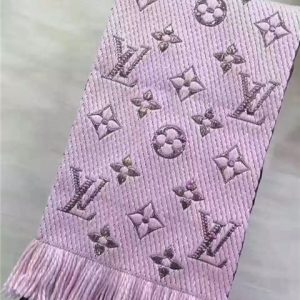 Louis Vuitton Logomania Shine Scarf (Rose Ballerine)