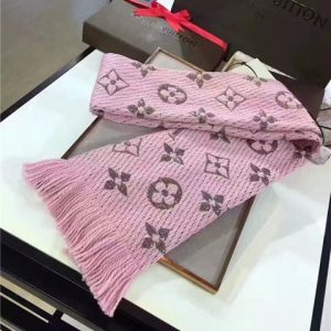 Louis Vuitton Logomania Shine Scarf (Rose Ballerine)