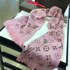 Louis Vuitton Logomania Shine Scarf (Rose Ballerine)