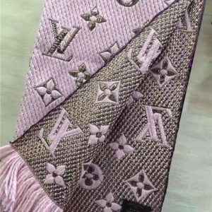 Louis Vuitton Logomania Shine Scarf (Rose Ballerine)