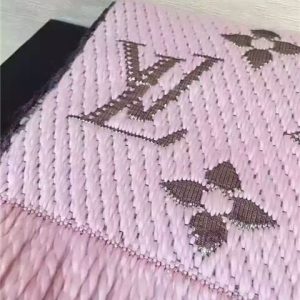 Louis Vuitton Logomania Shine Scarf (Rose Ballerine)