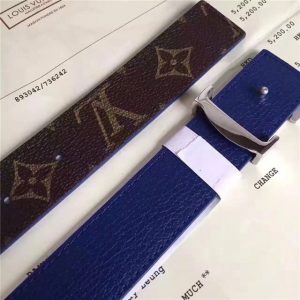 Louis Vuitton Initiales 30mm Reversible Belt (Blue)