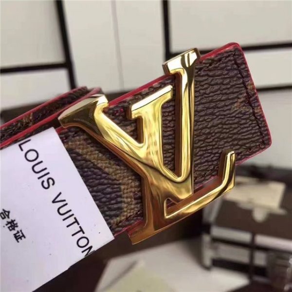 Louis Vuitton Initiales 30mm Reversible Belt (Red)