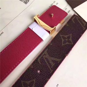 Louis Vuitton Initiales 30mm Reversible Belt Replica (Fuchsia)