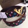 Louis Vuitton Initiales 30mm Reversible Replica Belt (Black)