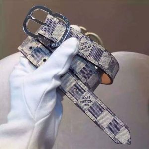 Louis Vuitton Mini 25mm Damier Azur Replica Belt