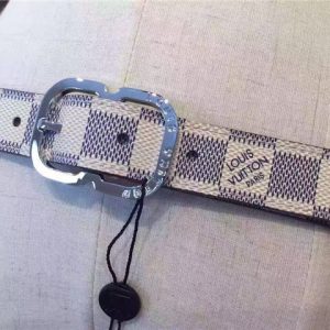 Louis Vuitton Mini 25mm Damier Azur Replica Belt