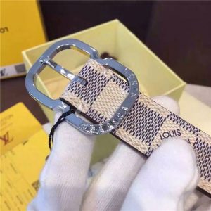 Louis Vuitton Mini 25mm Damier Azur Replica Belt