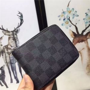 Louis Vuitton Zip Compact Wallet (Damier Graphite)