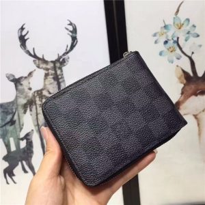 Louis Vuitton Zip Compact Wallet (Damier Graphite)