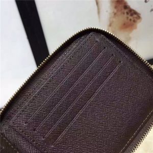 Louis Vuitton Zip Compact Wallet (Damier Ebene)