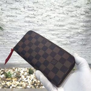 Louis Vuitton Damier Clemence Wallet Brown