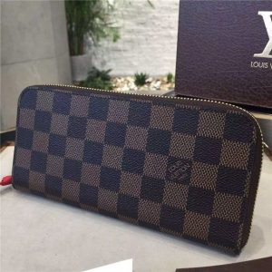 Louis Vuitton Damier Clemence Wallet Brown