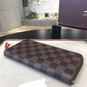 Louis Vuitton Damier Clemence Wallet Brown