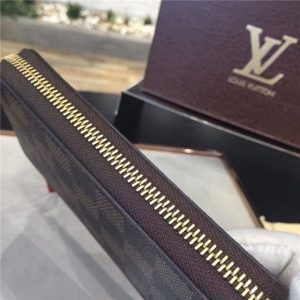 Louis Vuitton Damier Clemence Wallet Brown