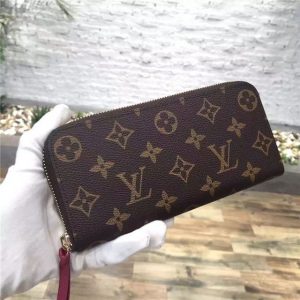 Louis Vuitton Monogram Clemence Wallet Fuchsia