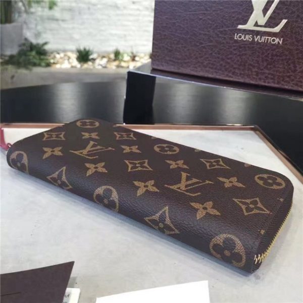 Louis Vuitton Monogram Clemence Wallet Fuchsia