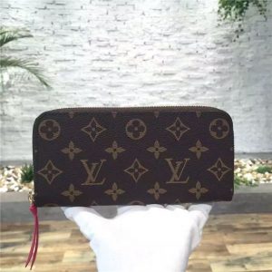 Louis Vuitton Monogram Clemence Wallet Hot Pink