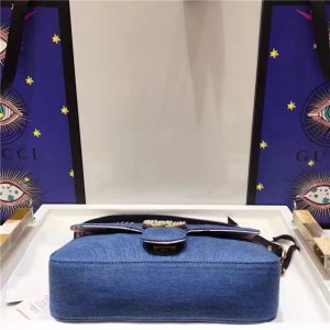 Gucci GG Marmont Medium Shoulder Bag Denim