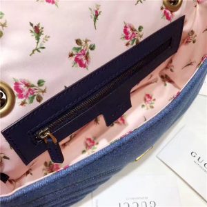 Gucci GG Marmont Medium Shoulder Bag Denim