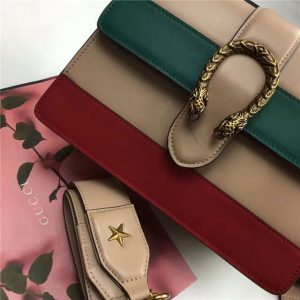 Gucci Dionysus Leather Top Handle Replica Bag (Multi Colors)