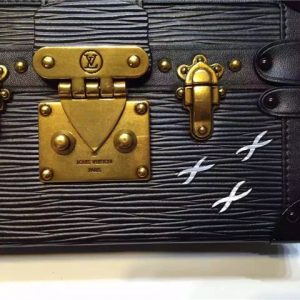 Louis Vuitton Petite Malle Black Epi Leather