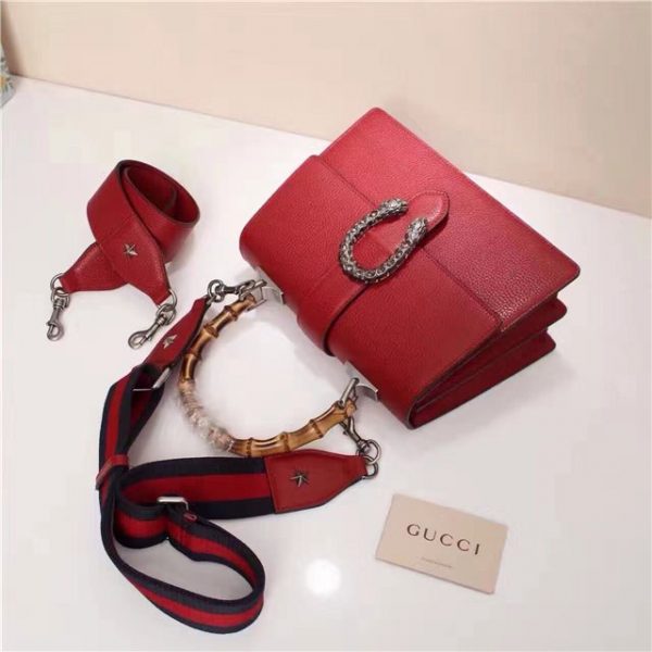 Gucci Dionysus Pebbled Leather Replica Top Handle Bag (Varied Colors)