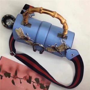 Gucci Dionysus Embroidered Leather Top Handle Bag