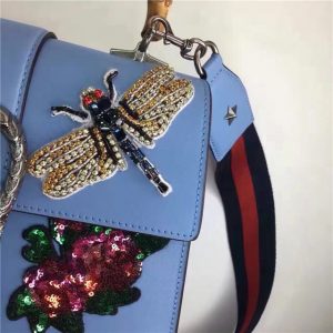 Gucci Dionysus Embroidered Leather Top Handle Bag