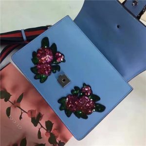 Gucci Dionysus Embroidered Leather Top Handle Bag