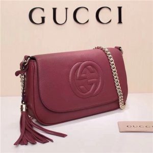 Gucci Soho Leather Shoulder Replica Replica Bag (Varied Colors)