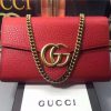 Gucci GG Marmont Leather Mini Chain Bag Replica (2 Colors)