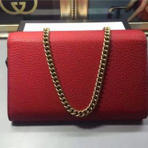 Gucci GG Marmont Leather Mini Chain Bag Replica (2 Colors)