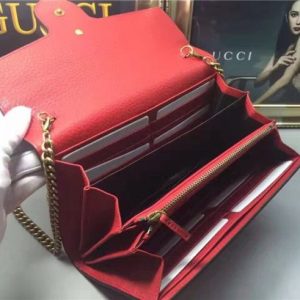 Gucci GG Marmont Leather Mini Chain Bag Replica (2 Colors)