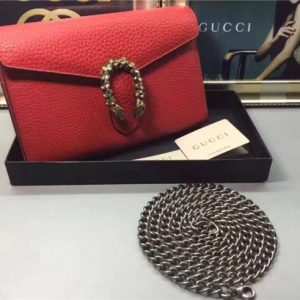 Gucci Dionysus Leather Mini Replica Chain Bags (Varied Colors)